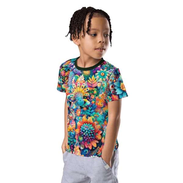 Pastel Jungle kids t-shirt