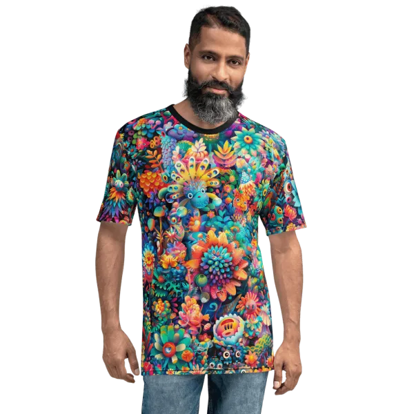 Pastel Jungle men's t-shirt