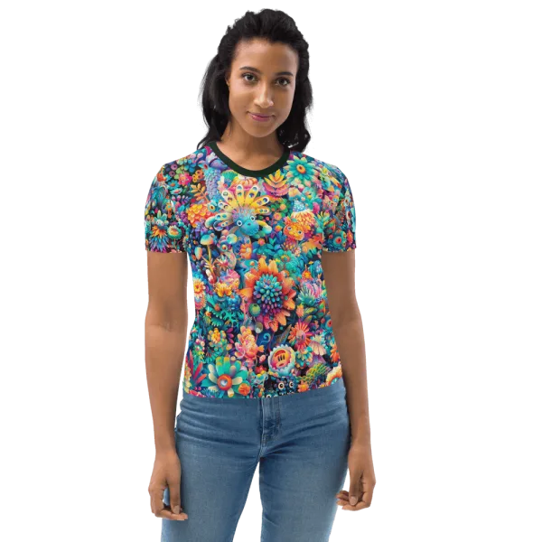 Pastel Jungle women's t-shirt