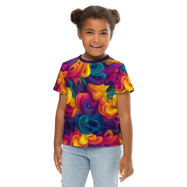 Rainbow Storm kids t-shirt