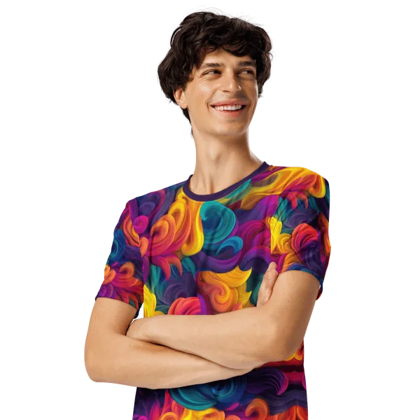 Rainbow Storm men's t-shirt